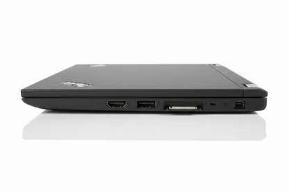 Refurbished Lenovo ThinkPad X270 side profile showing USB, HDMI and SD card ports